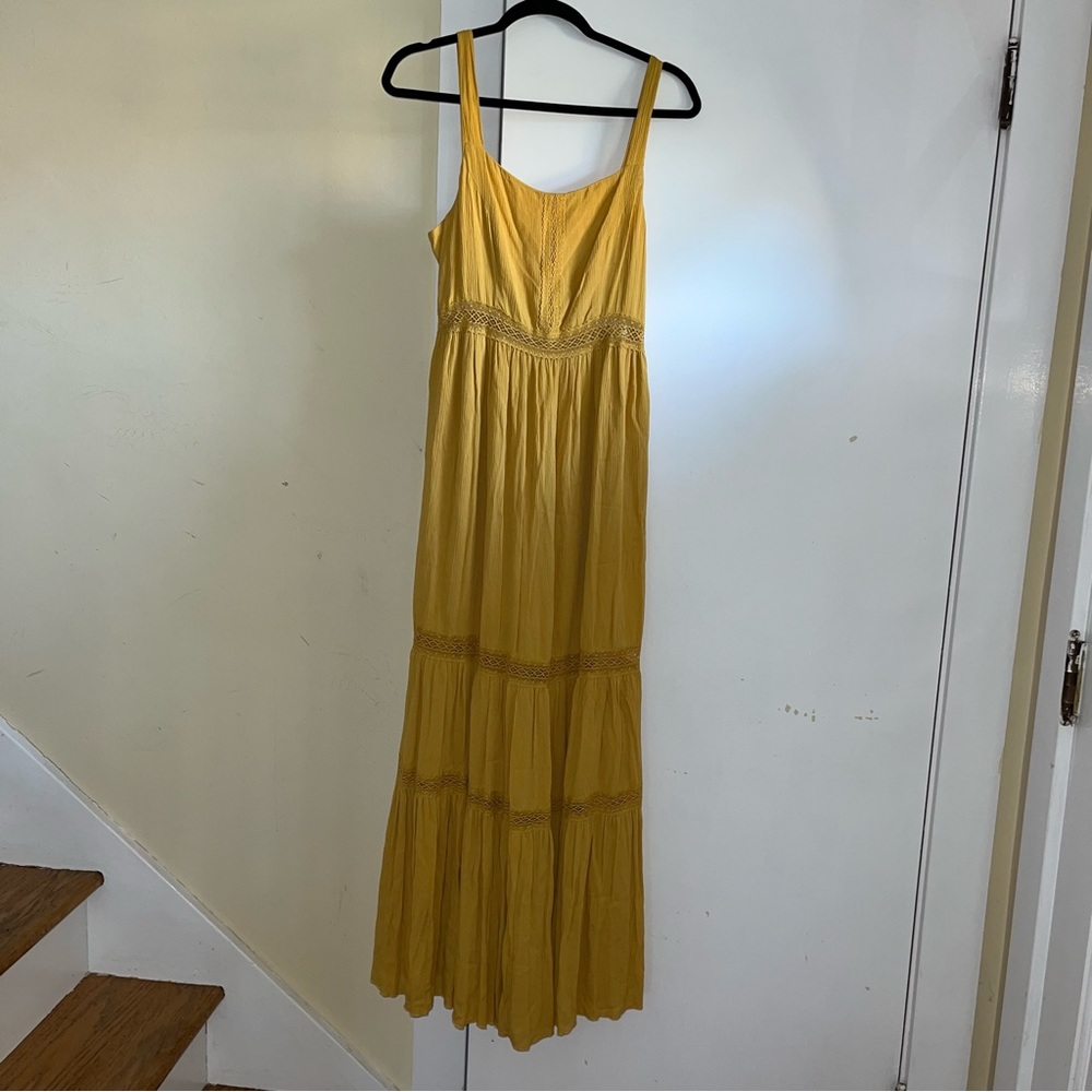 Altar’d State // yellow sundress, maxi dress